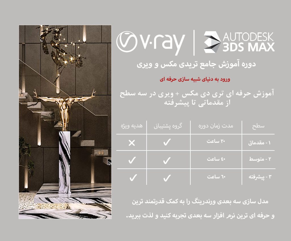 آموزش 3DMAX v-ray